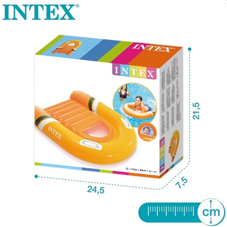 Intex opblaasbaar bodyboard 120x89cm