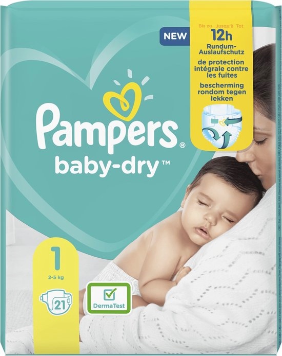 Volwassenheid Pardon diep Pampers Baby Dry Newborn maat 1 - 21 stuks